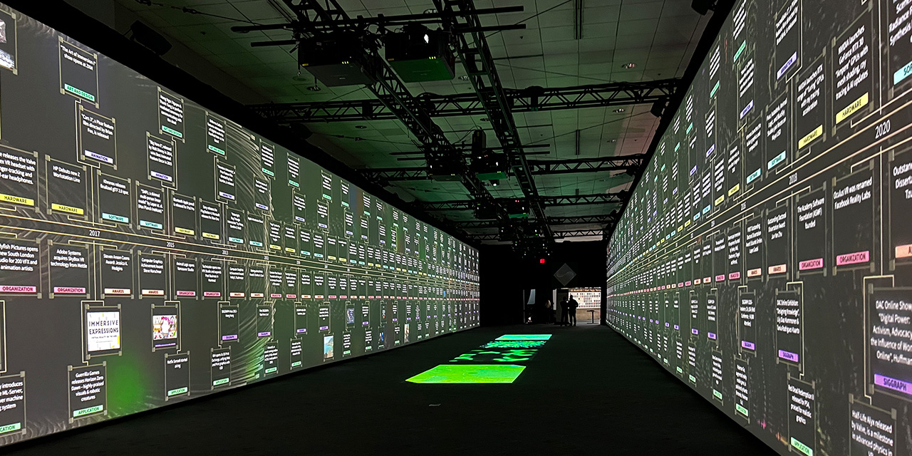 Time Tunnel at Sigrapph 2023 - by Bonnie Mitchell